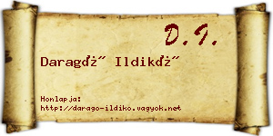 Daragó Ildikó névjegykártya